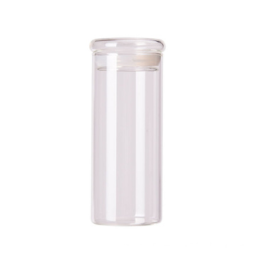 250ml custom logo jars with glass lid fruit or juice packaging glass